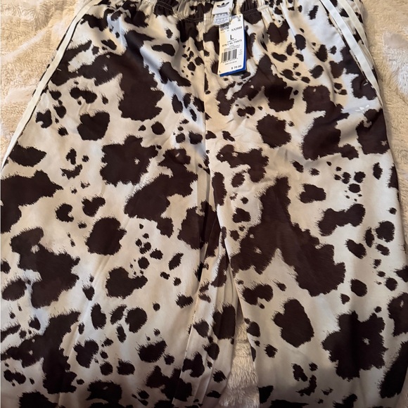 adidas Women's Cow Print Satin Track pants - Picture 5 of 6